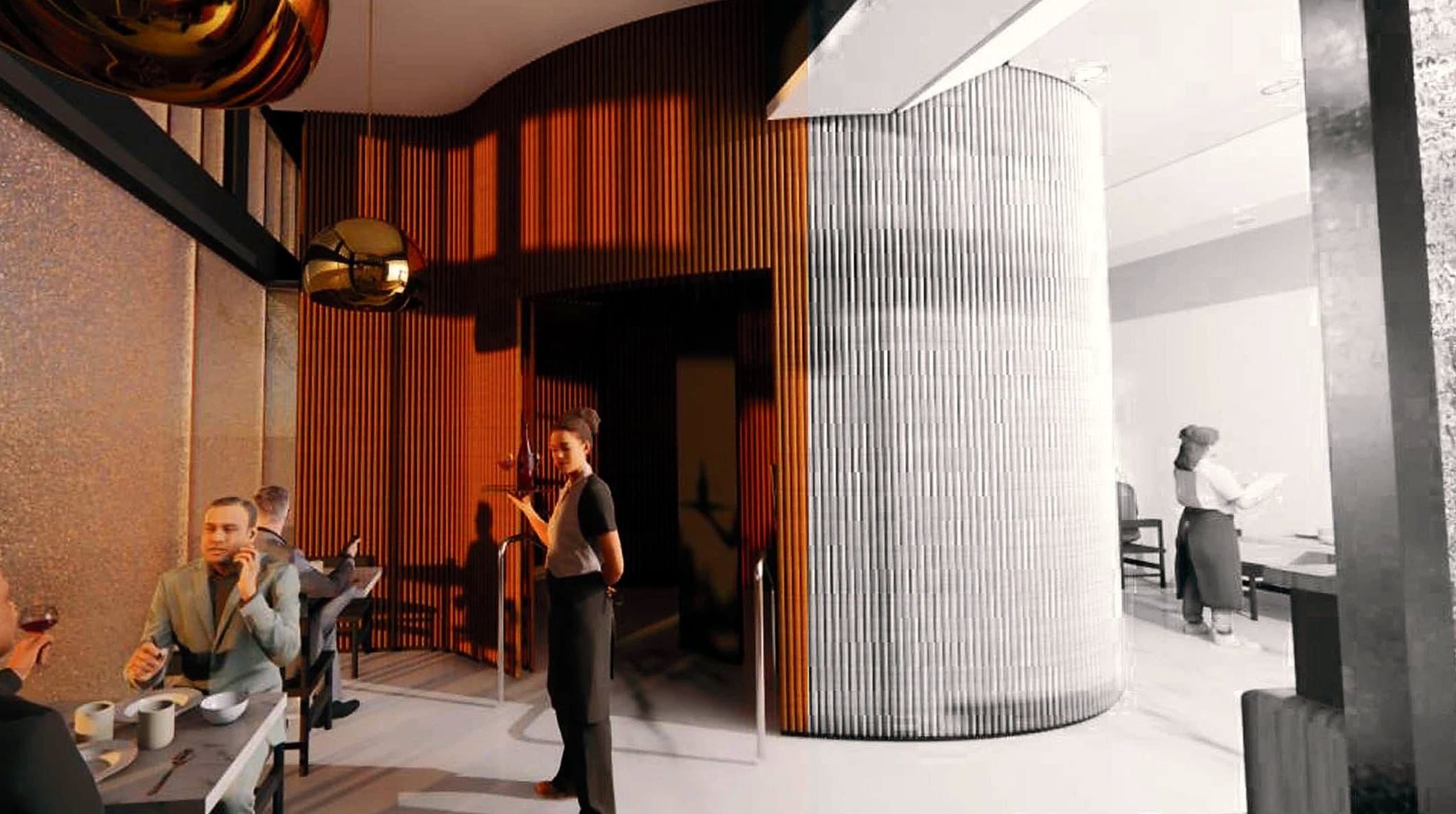 Arrival and lobby, luxury residence, image 1 of 7, original render